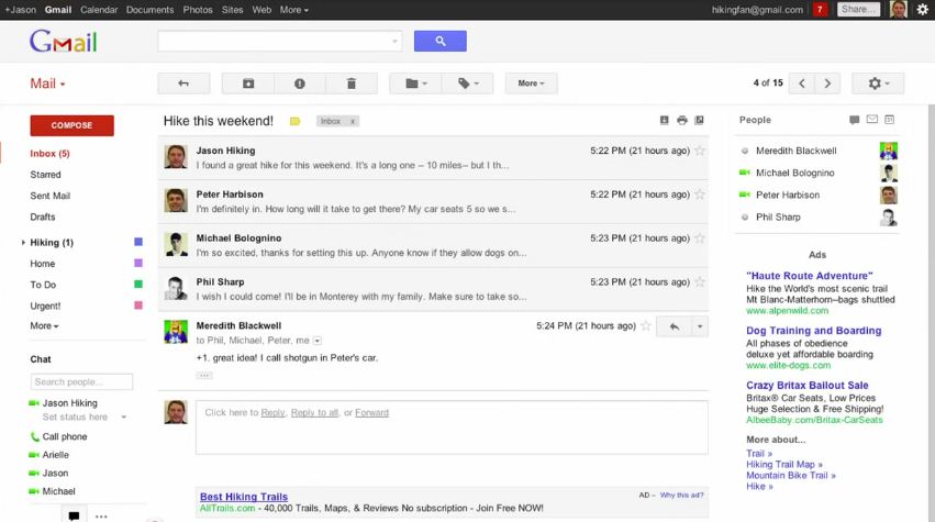 New Gmail Bar